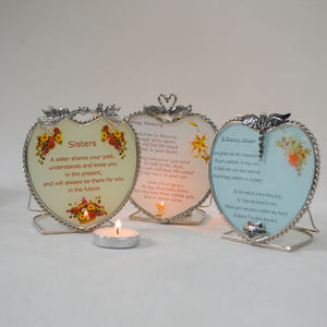 รักความทรงจำคู่รักหงส์หัวใจชาเชิงเทียนเชิงเทียนเชิงเทียนยืนโต๊ะกลางของขวัญพยาบาล - Product Image 2