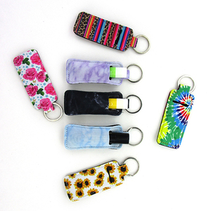 <span class=keywords><strong>RTS</strong></span> – porte-baume à lèvres en néoprène, mignon, Sublimation, couverture, porte-clés, bracelet, lanière, porte-clés, vente en gros - Product Image 2