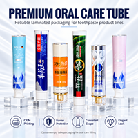 Tubes de dentifrice en aluminium et plastique laminé, vides, 50 ml, avec bouchon à vis, impression UV, logo personnalisé, emballage pour soins bucco-dentaires