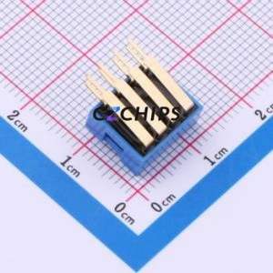 SMWA-04B-TP DIP Switch Switch ( Number of Switch Sections: 4 )( Lead Spacing: 2.54mm )( Rated Current: 25mA ) - Product Image 2