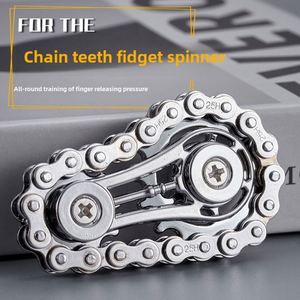 Sprockets Flywheel Fingertip Gyro Chains Metal Toys Anti Stress Fidgets Popite Antistress Spinner Simple <b>Dimmer</b> Bicycle - Product Image 4