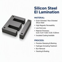 Noyau en acier au silicium estampé EI de forme non standard personnalisé pour transformateur à usage spécial
