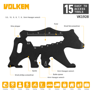 Directo de fábrica EDC, herramienta multifunción para acampar al aire libre, tarjeta de herramienta clave, placa de tornillo multifunción de acero inoxidable - Product Image 3