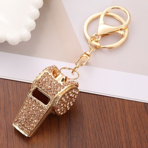 Regalo Creativo para Entrenador o Profesor, Silbato con Pedrería, Llavero Deportivo, Colgante de Metal, Anillo para Llaves de Coche, Accesorio Decorativo para Bolso de <span class=keywords><strong>Mujer</strong></span> - Product Image 3
