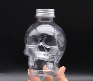 Bottiglia Creativa Personalizzata in Plastica PP a Forma di Teschio da 500ml con Doppia Parete e Coperchi, Bottiglia per Tè al Latte Virale su Internet - Product Image 3