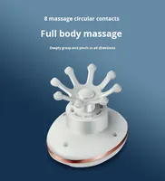 Masseur de cuir chevelu électrique rechargeable BNB en ABS et silicone, tête de pieuvre, fonction musicale, 8 sources d'alimentation indépendantes, garantie 1 an