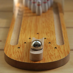 La migliore vendita di legno Mini Desktop palla da <span class=keywords><strong>Bowling</strong></span> giocattolo <span class=keywords><strong>per</strong></span> <span class=keywords><strong>bambini</strong></span> sport educativi precoci giocattolo divertente gioco interattivo genitore-bambino - Product Image 5