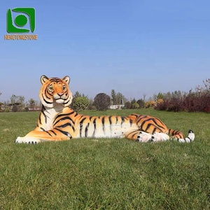 Estatua Popular de tigre de fibra de vidrio, estatua de <span class=keywords><strong>Animal</strong></span> de resina de tamaño real - Product Image 4