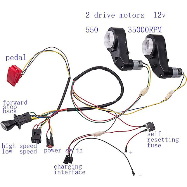Electric Toy Car Wiring Diagram Durable Fun Ride-ons