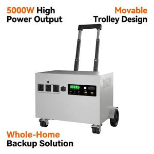Station d'alimentation portable 5000W H5000, générateur solaire 5kWh, chariot mobile pour la sauvegarde de toute la maison hors réseau - Product Image 6