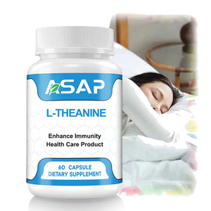Cápsulas de l Theanine de etiqueta privada Suplementos para dormir Cápsulas de GABA L-Theanine - Product Image 1