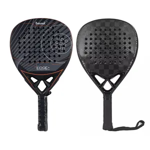 3D cetakan permukaan kasar lembut Eva inti Pala De Padel PaddleCustom Logo karbon padel raket tenis