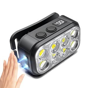 Linterna Frontal LED Recargable Tipo C, Portátil, para Exteriores, con Sensor, Luz Dual Roja y Blanca, Mini Linterna Frontal - Product Image 1