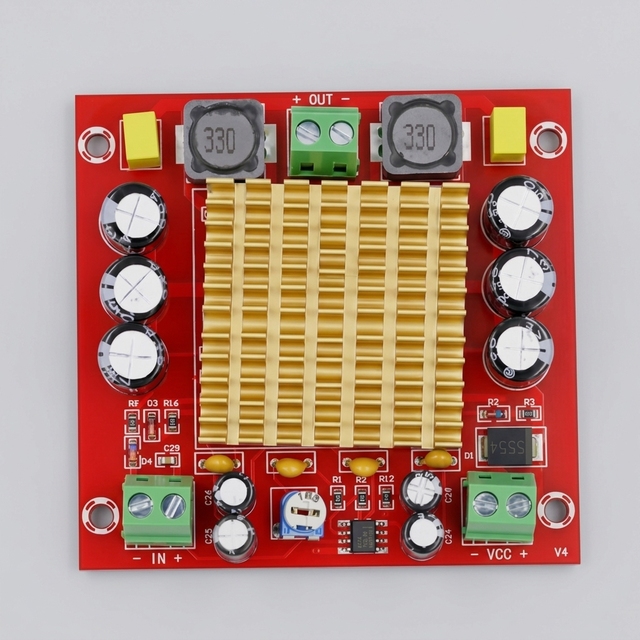 TOPCUS  XH-M544 Mono 150W Digital Amplifier Board TPA3116DA Digital Audio Amplifier Board 12-26V