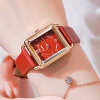 Scottie personnalisé nouveau Design moderne dame montre-bracelet à quartz pour dames étanche cadran carré original en cuir mode analogique