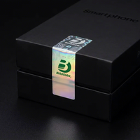 Rouleau d'autocollants holographiques personnalisés, impression de logo laser arc-en-ciel, étiquettes imperméables en PET synthétique pour l'emballage des produits
