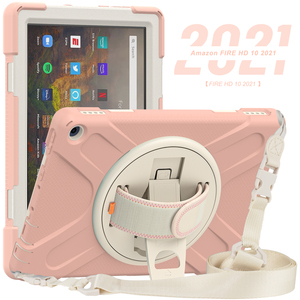 2021 enfants antichoc poignée couverture <span class=keywords><strong>Kindle</strong></span> Fire HD 10 11e génération étuis pour tablettes robuste silicone PC matériel de protection protection - Product Image 4