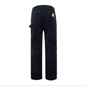 Jeans <span class=keywords><strong>de</strong></span> style <span class=keywords><strong>Carhartt</strong></span> japonais pour hommes et femmes, coupe droite décontractée, taille mi-haute, en denim délavé - Product Image 3