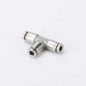 Raccord en T en acier inoxydable PE, connexion rapide pour tuyau pneumatique, type Y, 12 résistant aux hautes températures, PE 6 8 10 - Product Image 3