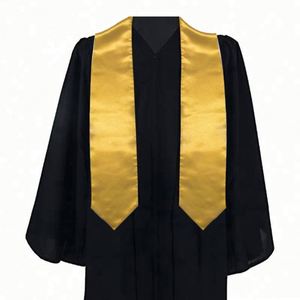 Écharpe de graduation personnalisée en satin à porter autour du cou, vente en gros d'usine, produit phare - Product Image 5
