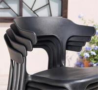 Vente en ligne de chaise de table pliante d'extérieur combinaison cour jardin terrasse café balcon extérieur loisirs chaise en plastique