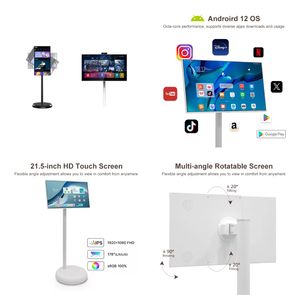 ポータブル21.5 "Android 12タブレット<span class=keywords><strong>PC</strong></span> <span class=keywords><strong>TV</strong></span> 128GBメモリ付きWiFiワイヤレスAndroidスマート<span class=keywords><strong>TV</strong></span>オンホイールAlibabaオンラインショッピング