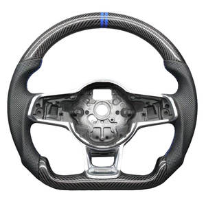 Volante de Fibra de Carbono Azul Forjado para Volkswagen <span class=keywords><strong>MK7</strong></span> <span class=keywords><strong>GTI</strong></span> R <span class=keywords><strong>Golf</strong></span> 7 <span class=keywords><strong>Golf</strong></span> 6 <span class=keywords><strong>MK7</strong></span> <span class=keywords><strong>MK7</strong></span>.5 Passat B8 Scirocco - Product Image 6