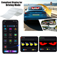 Pantalla LED Flexible Transparente USB, Controlada por Aplicación, con Reconocimiento de Voz y Pantalla Personalizable