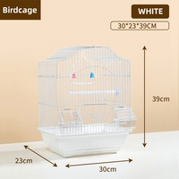 Cage à oiseaux en métal pour petits oiseaux et perroquets, cage de reproduction domestique, petite villa pour oiseaux - Offre Spéciale