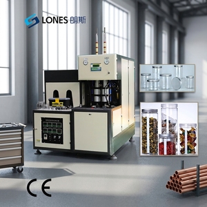 Machine de soufflage PET semi-automatique Lones LS B3L Mitsubishi à 2 cavités, forte force de serrage, utilisation facile, prix usine - Product Image 1