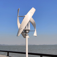 Éolienne domestique haute tension 2000W 2kW 2.5kW à axe vertical Maglev, générateur avec contrôleur de charge hybride 24V 48V pour