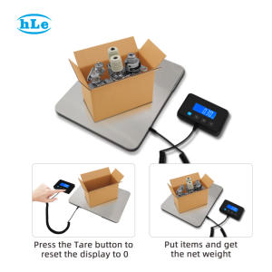 고정밀 대형 200kg/440lb 우편용 저울, 산업용 소포 배송 플랫폼 디지털 스테인리스 스틸 저울 - Product Image 4