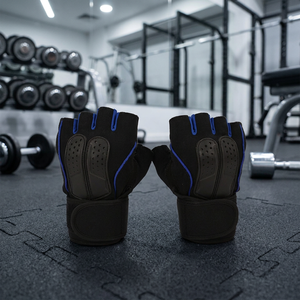 Anti Vibration Breathable Leather Workout <b>Gloves</b> Shock Absorbing Durable Quick Drying Intensive Workouts <b>Weight</b> Lifting Cycling - Product Image 4