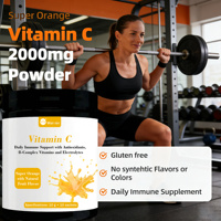 Poudre de Vitamine C 99% Pure Acide Ascorbique Qualité Alimentaire Non-OGM Hydrosoluble pour Boissons Compléments Soins de la Peau Vente en Gros Fournisseur OEM