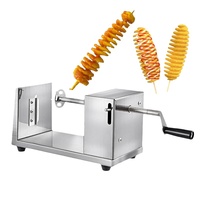 Machine à frire en spirale de type manuel pour chips de pommes de terre chips Twister Slicer Cutter pour usage domestique Coupeur de pommes de terre