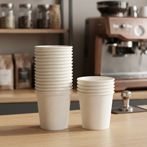 Factory Custom Logo Eco Friendly Disposable <b>8oz</b> 12oz 16oz Double Wall Paper <b>Cups</b> with Lids for Hot <b>Coffee</b> Tea Takeaway Drinks - Product Image 2