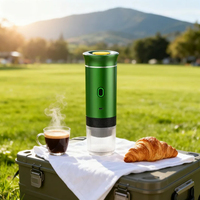 Machine à café expresso portable auto-chauffante 3 en 1, machine à expresso à capsules pour les voyages, le camping, l'extérieur, le bureau, personnalisation disponible