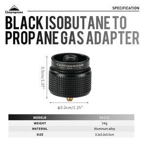 Convertisseur de bouteille de <span class=keywords><strong>butane</strong></span>/<span class=keywords><strong>propane</strong></span> Campingmoon, <span class=keywords><strong>adaptateur</strong></span> pour petite bouteille de <span class=keywords><strong>propane</strong></span> de 1 lb, <span class=keywords><strong>adaptateur</strong></span> pour réchaud de camping, <span class=keywords><strong>adaptateur</strong></span> pour réservoir de gaz - Product Image 3