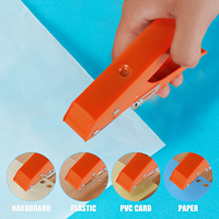 Pince à poinçonner les bords des cartes en PVC tout fer Poinçon 8mm 10mm 12mm 15mm Vis écologique à biseau plat.