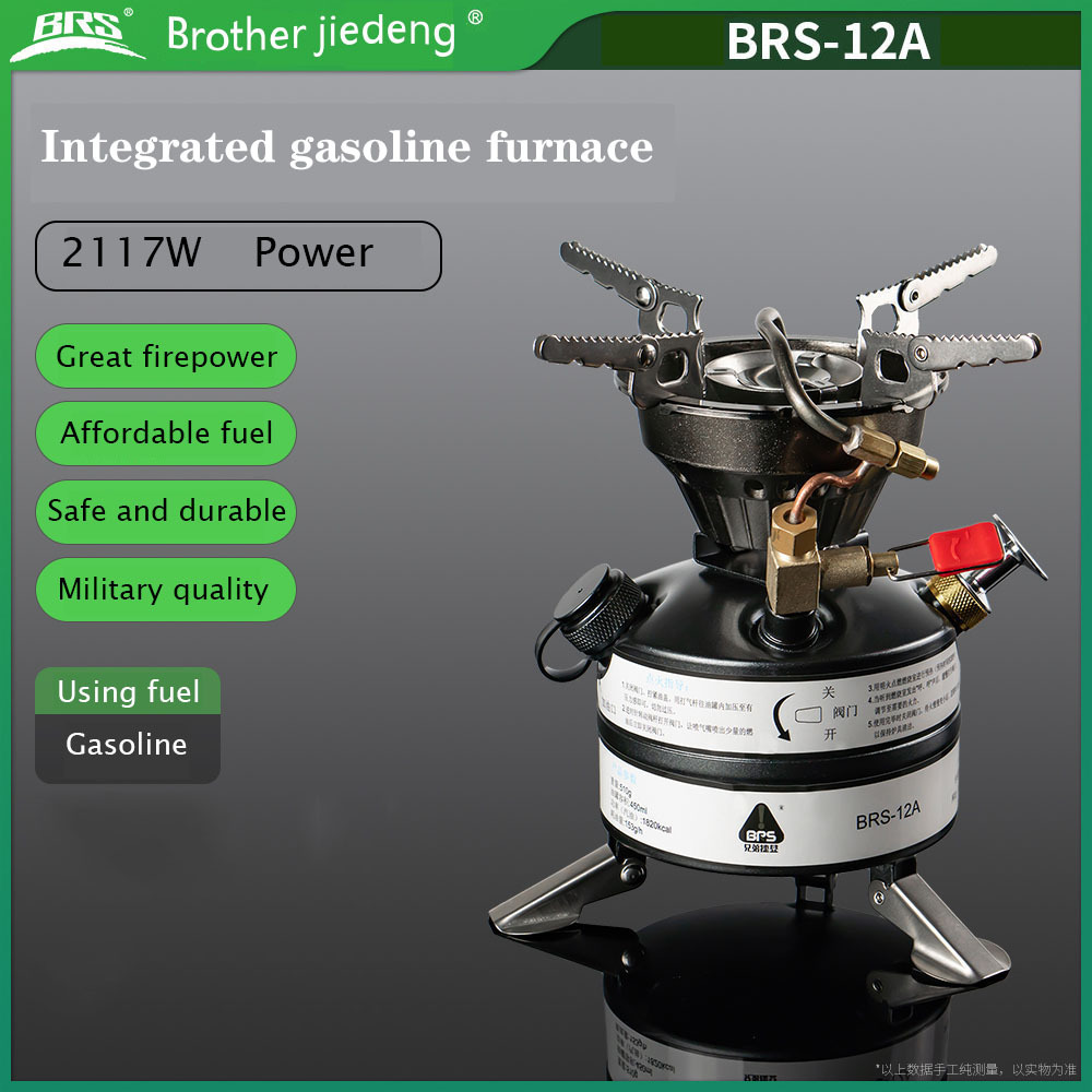 brs-12aミニ液体燃料キャンプガソリンストーブ屋外ポータブル