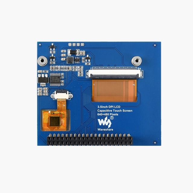 3.5-inch HD LCD Capacitive Touch Screen with 5 Touch Points for Raspberry Pi 3/4/ZERO Series SPI TFT Display Module