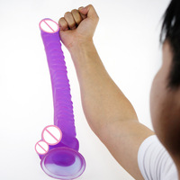 진짜 큰 크기 40cm/15.14 인치 딜도 페니스 콘솔 성인 섹스 토이 여자 슈퍼 긴 딜도 여성 레즈비언 파라 무저