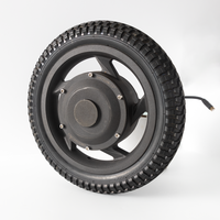 JIEANDA Motor de CC sin Escobillas de Imán Permanente de 12 Pulgadas 50W-1000W con Freno Electromagnético para Bicicleta Eléctrica 24V/48V Impermeable DCS-12