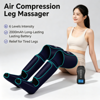 Appareil de massage des jambes électrique pneumatique pour la maison, appareil portable de relaxation des mollets et des cuisses par compression pneumatique