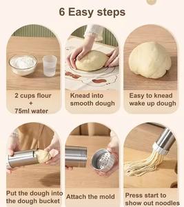 Nueva Máquina Eléctrica Portátil para Hacer Fideos de 1500mAh, Prensa Automática de Masa para el Hogar, Máquina Inalámbrica Doméstica para Hacer Fideos - Product Image 5