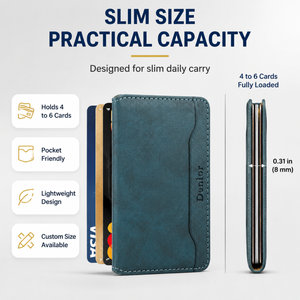 Porta Pasaportes de Cuero PU con Bloqueo RFID, Funda de Viaje con Bolsillo para Boletos, Logotipo Personalizado, Cierre Magnético, Grosor Personalizable - Product Image 5