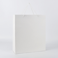 Ruban Gros-Grain Blanc Mat de Luxe 250 g/m² Personnalisé avec Logo Imprimé OEM, Poignée Écologique Recyclable pour Boutique, Vêtements et Bijoux