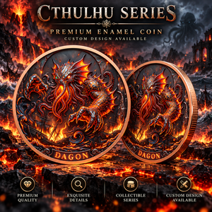 5 oz 999 Feinkupfer <span class=keywords><strong>Dagon</strong></span>-Medaille 3D Hochrelief UV-Farbveredelung Proof-ähnliche Ausführung Geschenk für Lovecraft- & Horror-Fans Gedenkmünze - Product Image 5