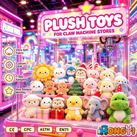 EN STOCK - Jouet en peluche de 8 pouces à monnayeur, mignon, vente en gros, pour machine à griffes et prix de carnaval