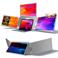 Nouveau modèle 2026 – Écran portable de jeu 18,5 pouces – 1 câble pour 3 écrans – Extension triple écran pour Windows et MacBook